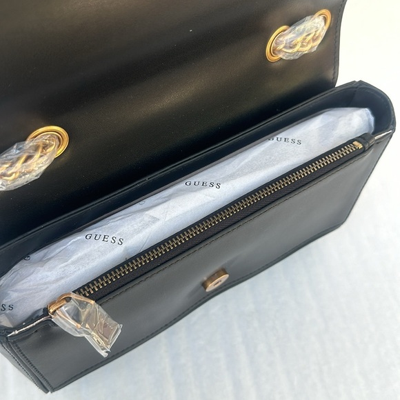 New GUESS Iseline Convertible Crossbody Flap, Leopard - Picture 4 of 15